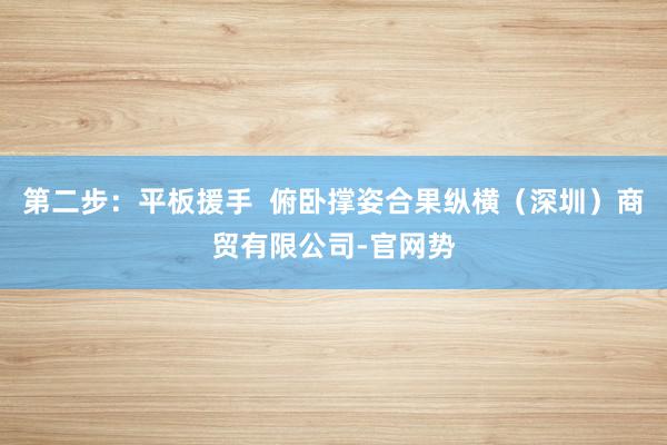 第二步:平板援手 俯卧撑姿合果纵横(深圳)商贸有限公司-官网势