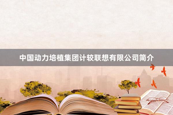 中国动力培植集团计较联想有限公司简介