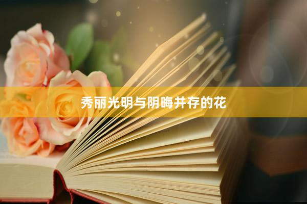 秀丽光明与阴晦并存的花